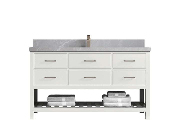 Parker 60 in. W x 22 in. D Single Sink Bathroom Vanity - photo 26