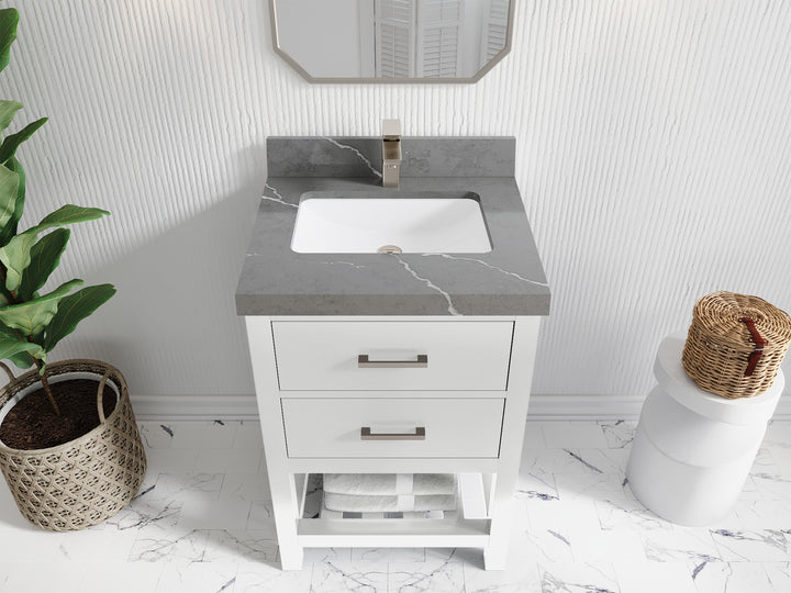 Parker 24 in. W x 22 in. D Single Sink Bathroom Vanity - photo 25