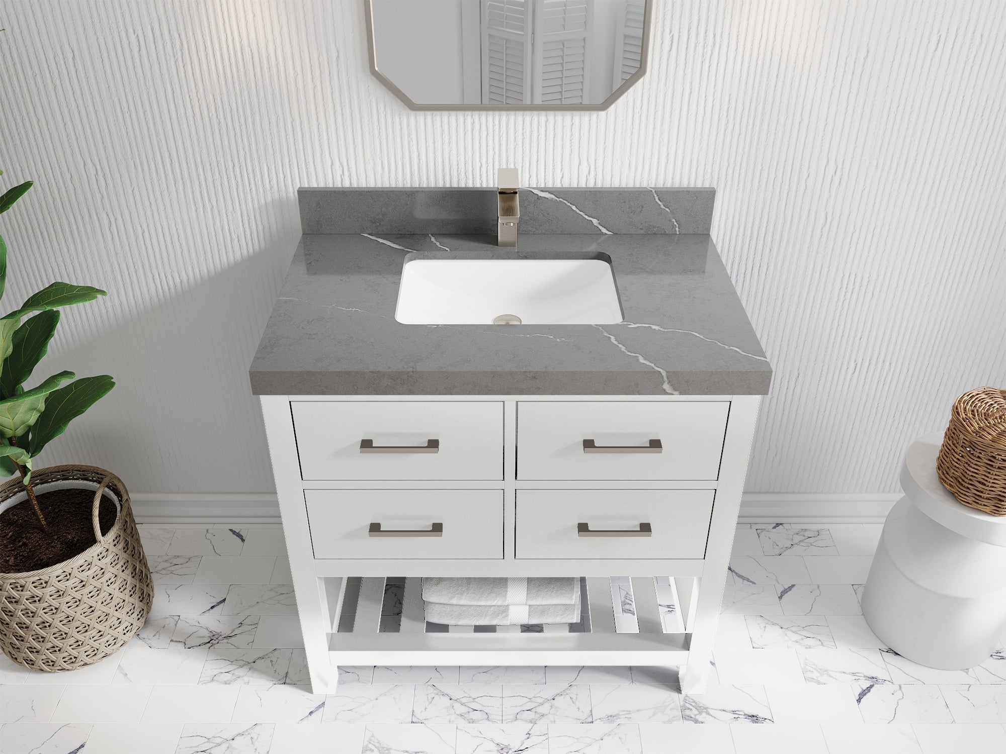 Parker 36 in. W x 22 in. D Single Sink Bathroom Vanity