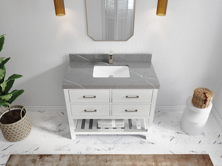 Parker 42 in. W x 22 in. D Single Sink Bathroom Vanity - photo 29