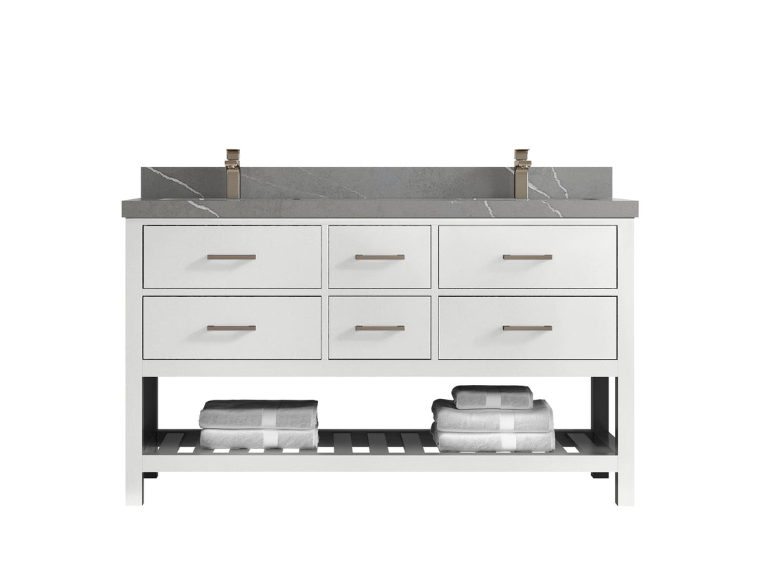 Parker 60 in. W x 22 in. D Double Sink Bathroom Vanity