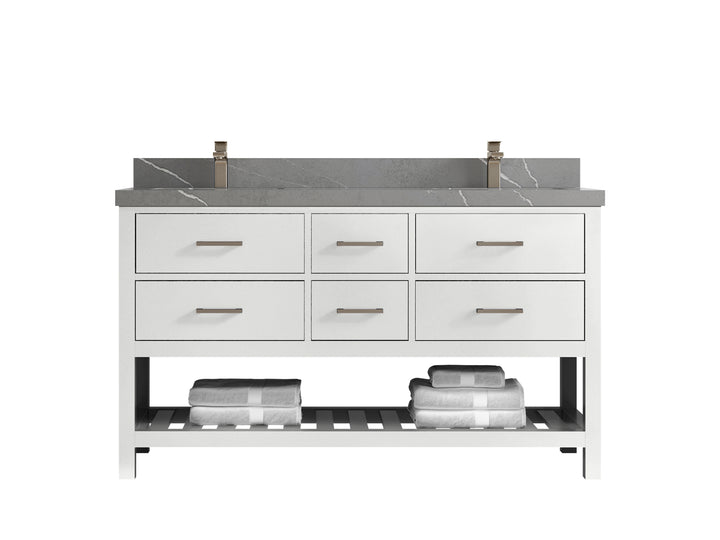 Parker 60 in. W x 22 in. D Double Sink Bathroom Vanity - photo 28