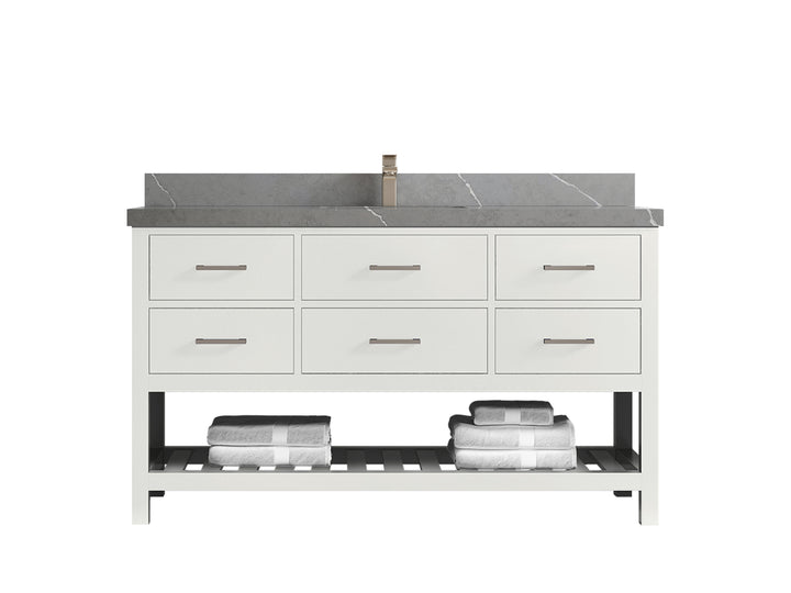 Parker 60 in. W x 22 in. D Single Sink Bathroom Vanity - photo 28