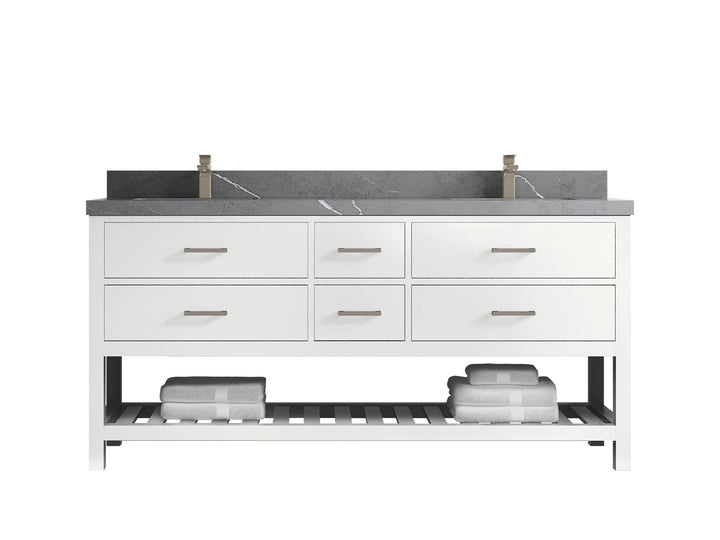 Parker 72 in. W x 22 in. D Double Sink Bathroom Vanity - photo 26