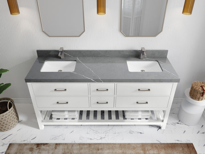 Parker 72 in. W x 22 in. D Double Sink Bathroom Vanity - photo 25