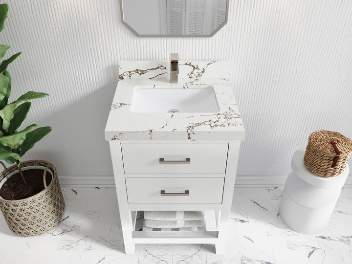 Parker 24 in. W x 22 in. D Single Sink Bathroom Vanity - photo 27