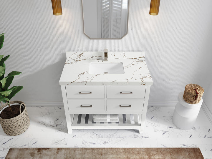 Parker 42 in. W x 22 in. D Single Sink Bathroom Vanity - photo 31