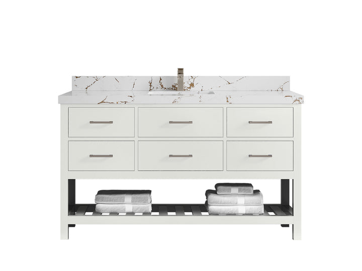 Parker 60 in. W x 22 in. D Single Sink Bathroom Vanity - photo 30