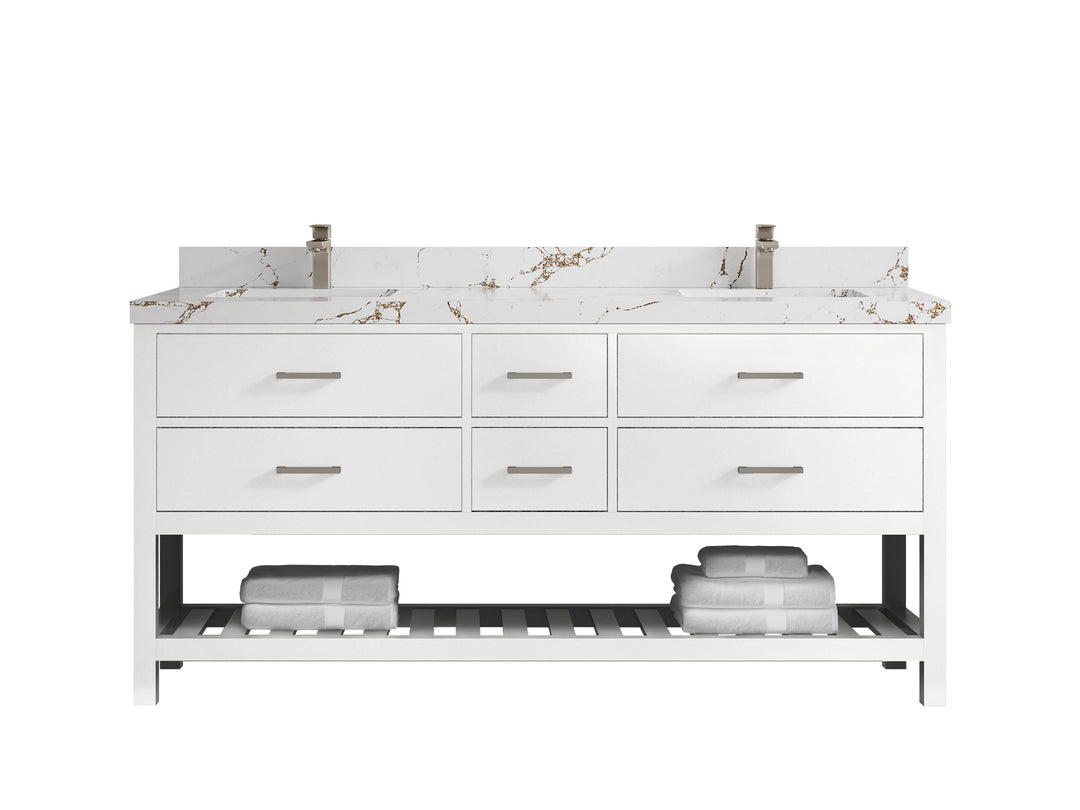 Parker 72 in. W x 22 in. D Double Sink Bathroom Vanity