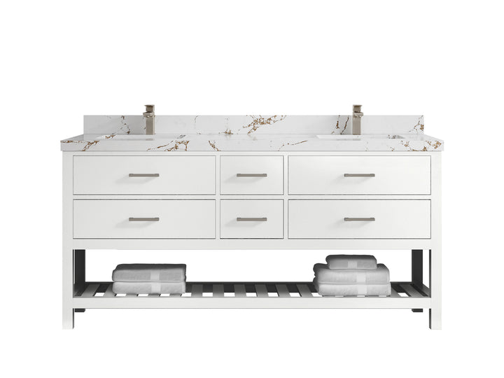 Parker 72 in. W x 22 in. D Double Sink Bathroom Vanity - photo 28
