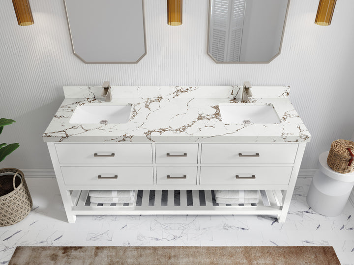 Parker 72 in. W x 22 in. D Double Sink Bathroom Vanity - photo 27