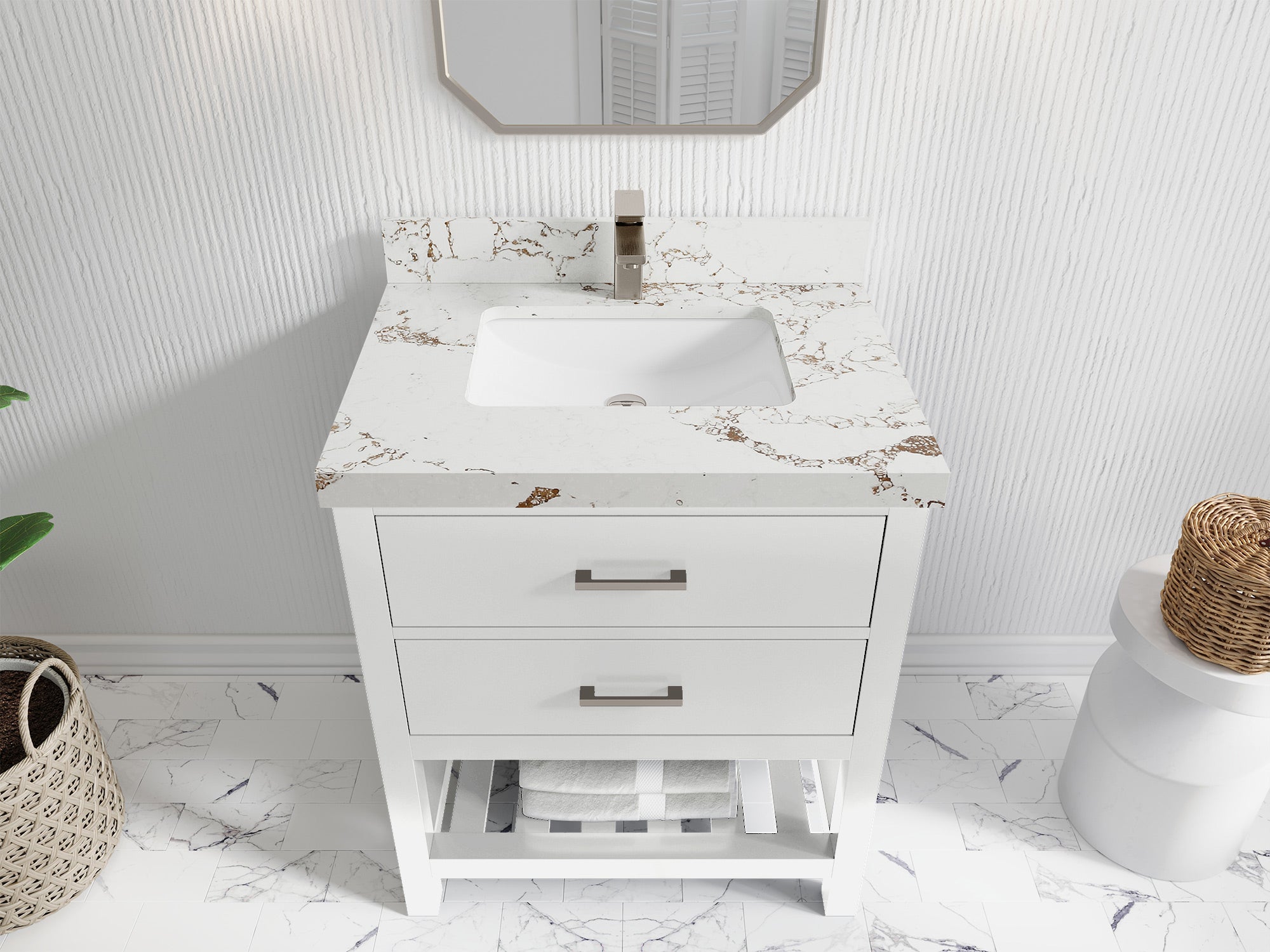 Parker 30 in. W x 22 in. D Single Sink Bathroom Vanity
