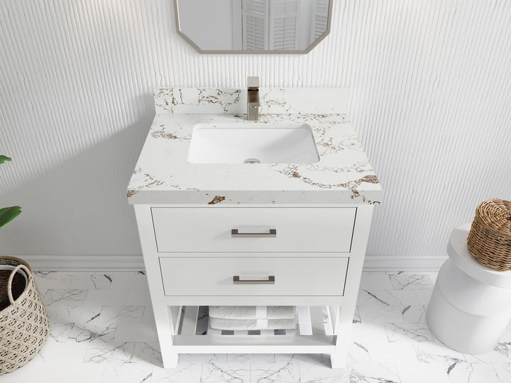 Parker 30 in. W x 22 in. D Single Sink Bathroom Vanity - photo 32