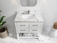 Parker 36 in. W x 22 in. D Single Sink Bathroom Vanity - photo 32
