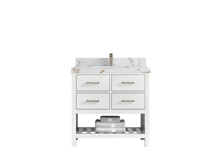 Parker 36 in. W x 22 in. D Single Sink Bathroom Vanity - photo 33