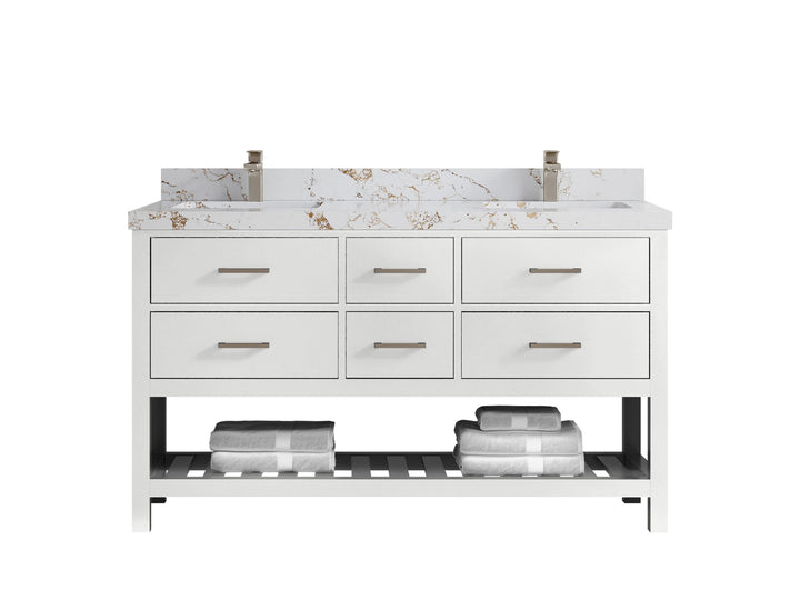 Parker 60 in. W x 22 in. D Double Sink Bathroom Vanity - photo 38