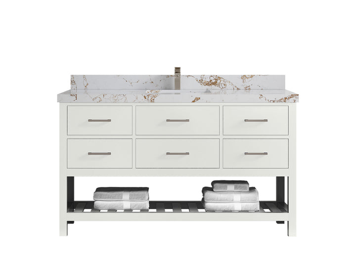 Parker 60 in. W x 22 in. D Single Sink Bathroom Vanity - photo 32