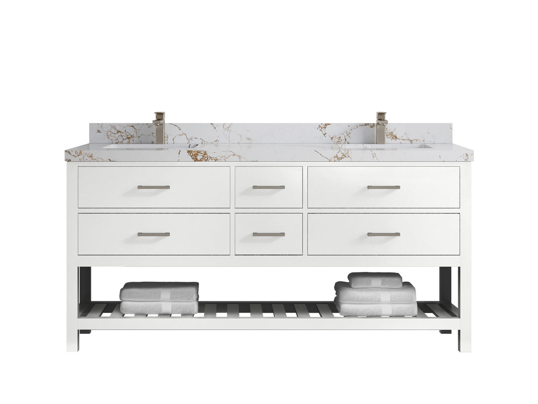 Parker 72 in. W x 22 in. D Double Sink Bathroom Vanity