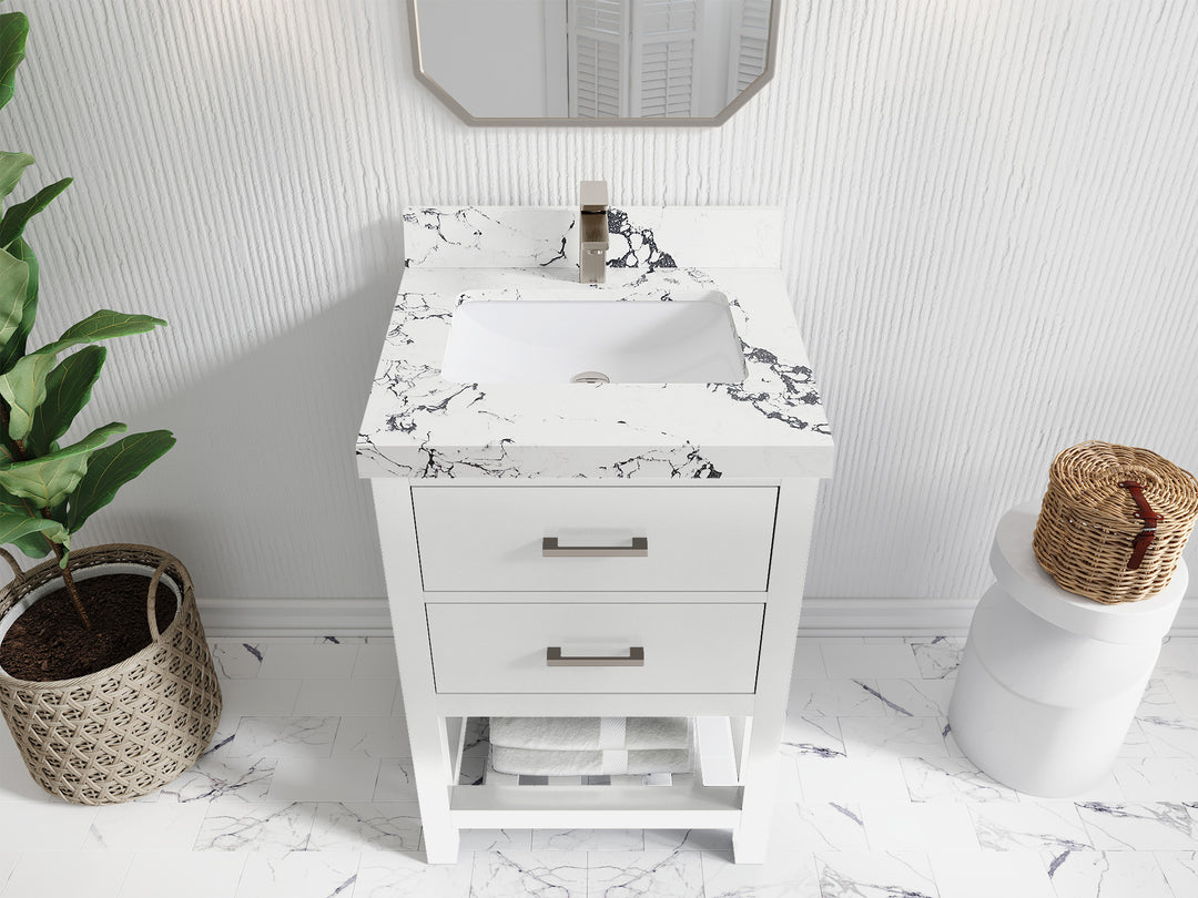 Parker 24 in. W x 22 in. D Single Sink Bathroom Vanity