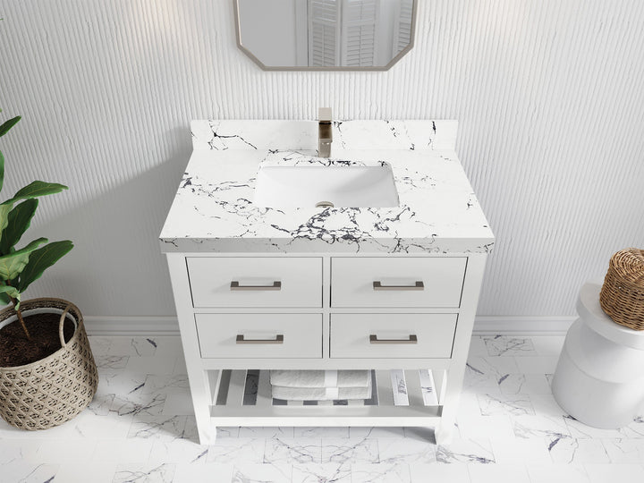 Parker 36 in. W x 22 in. D Single Sink Bathroom Vanity - photo 7