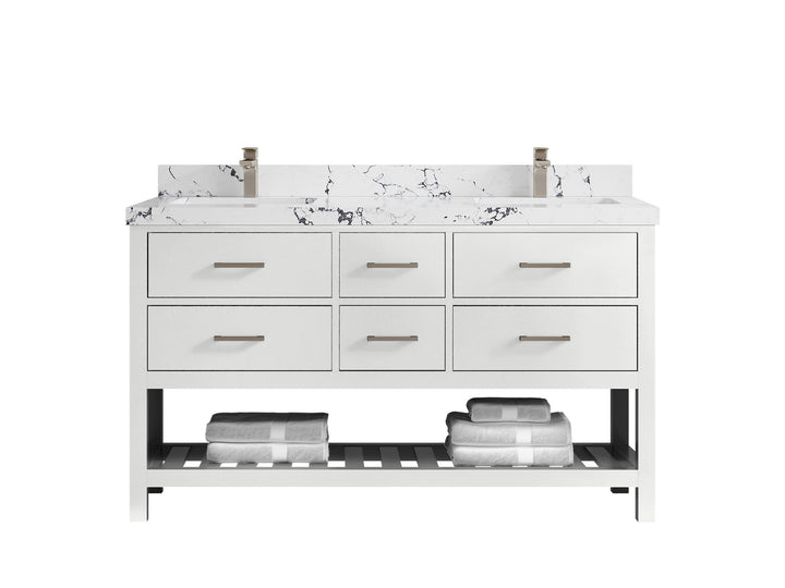 Parker 60 in. W x 22 in. D Double Sink Bathroom Vanity - photo 32