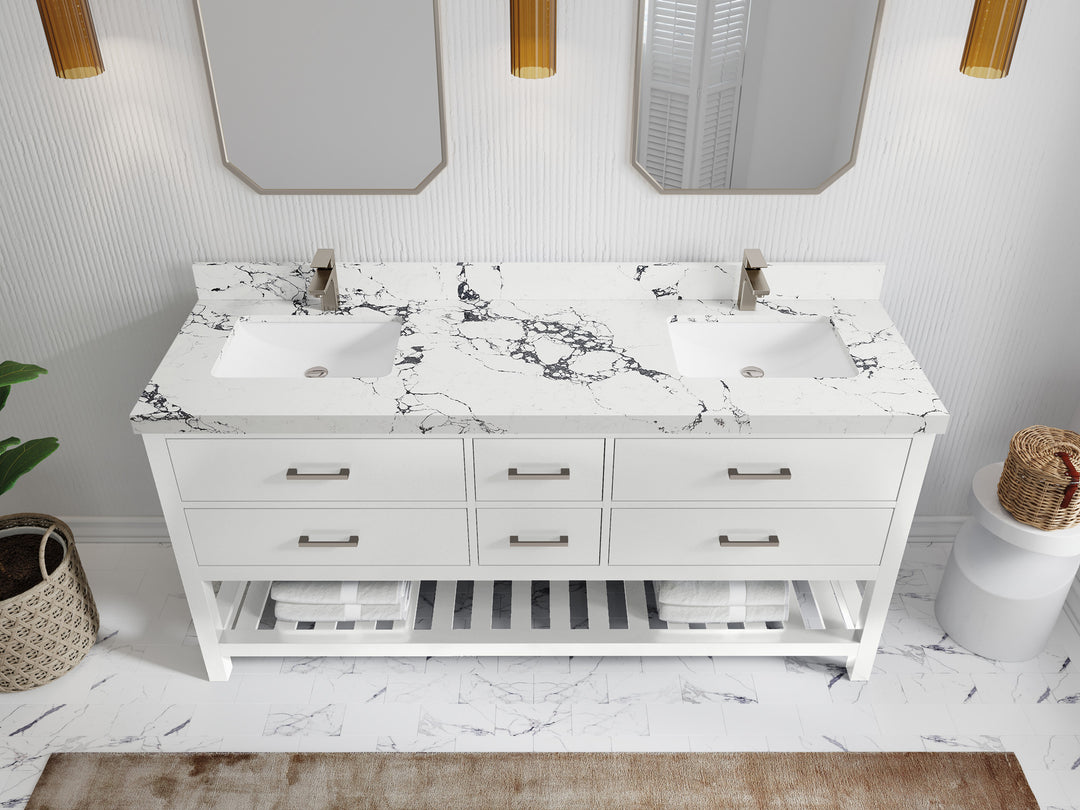 Parker 72 in. W x 22 in. D Double Sink Bathroom Vanity
