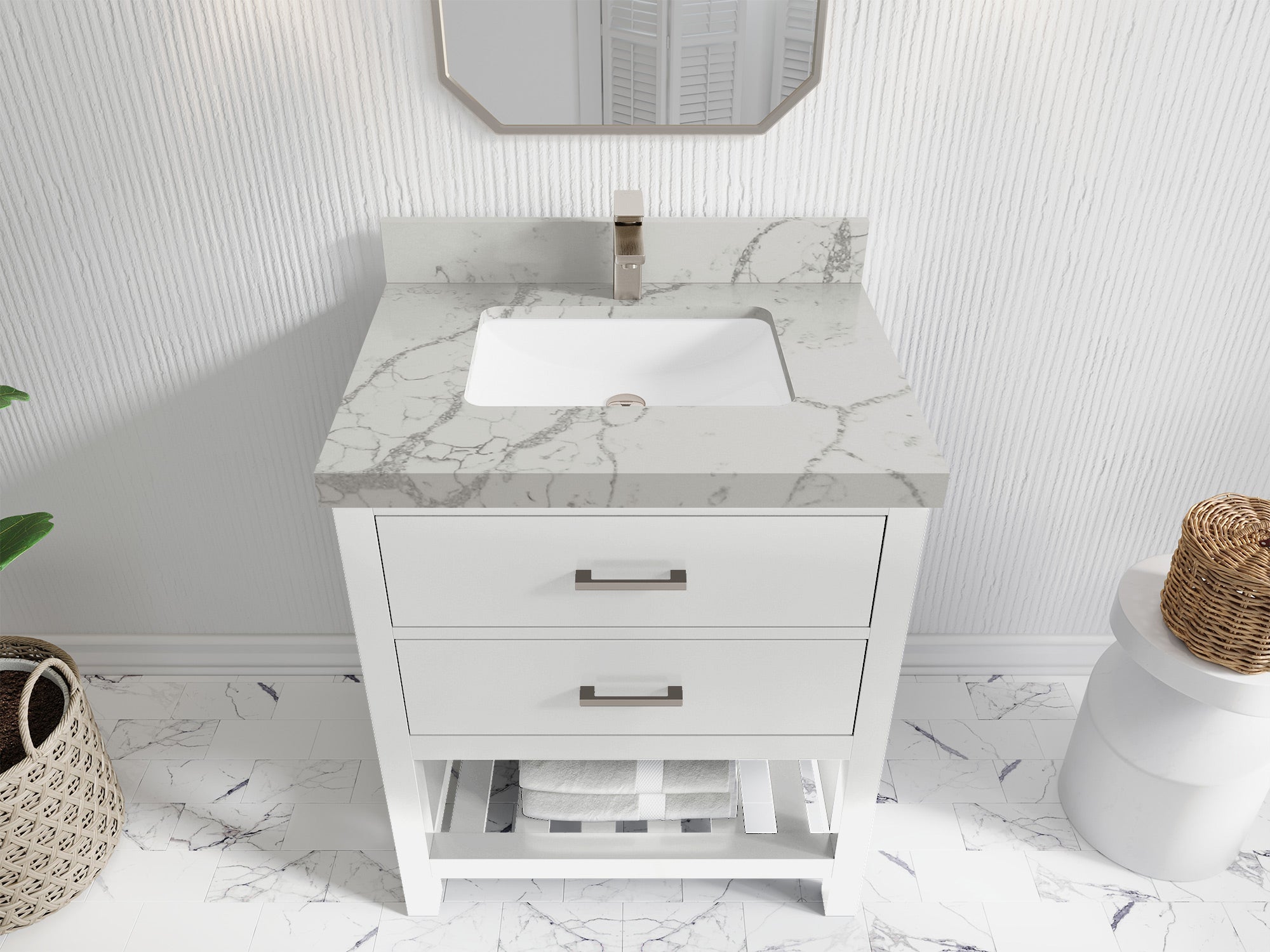 Parker 30 in. W x 22 in. D Single Sink Bathroom Vanity