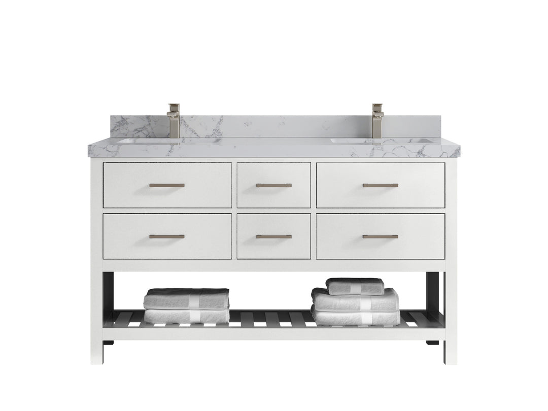 Parker 60 in. W x 22 in. D Double Sink Bathroom Vanity