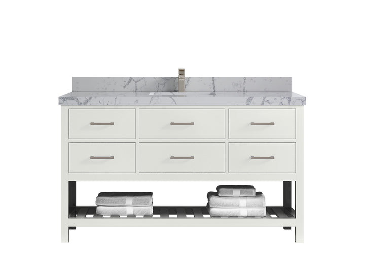 Parker 60 in. W x 22 in. D Single Sink Bathroom Vanity - photo 36