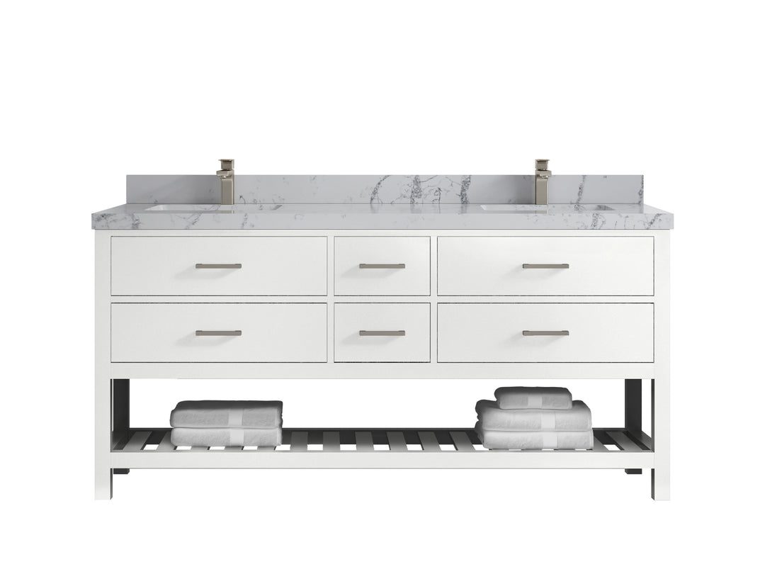Parker 72 in. W x 22 in. D Double Sink Bathroom Vanity