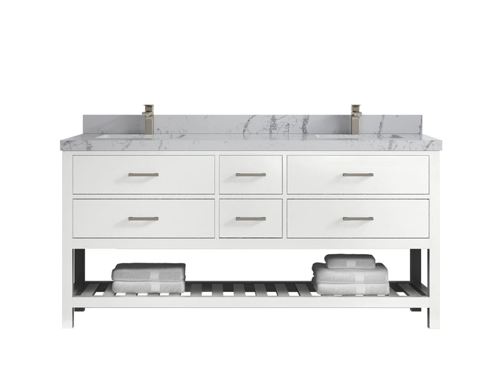 Parker 72 in. W x 22 in. D Double Sink Bathroom Vanity - photo 34
