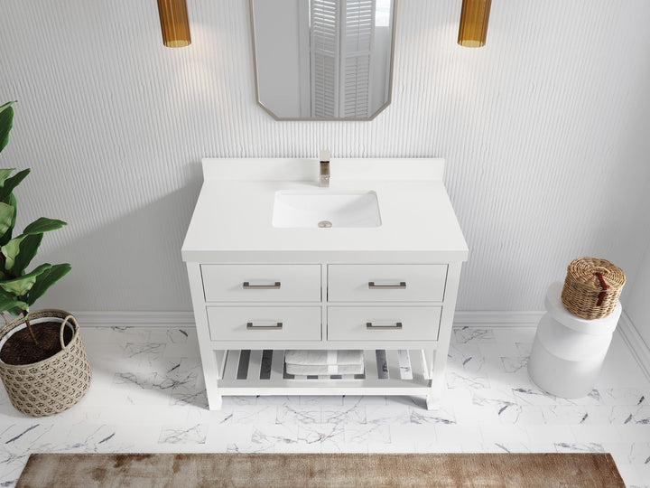Parker 42 in. W x 22 in. D Single Sink Bathroom Vanity - photo 37