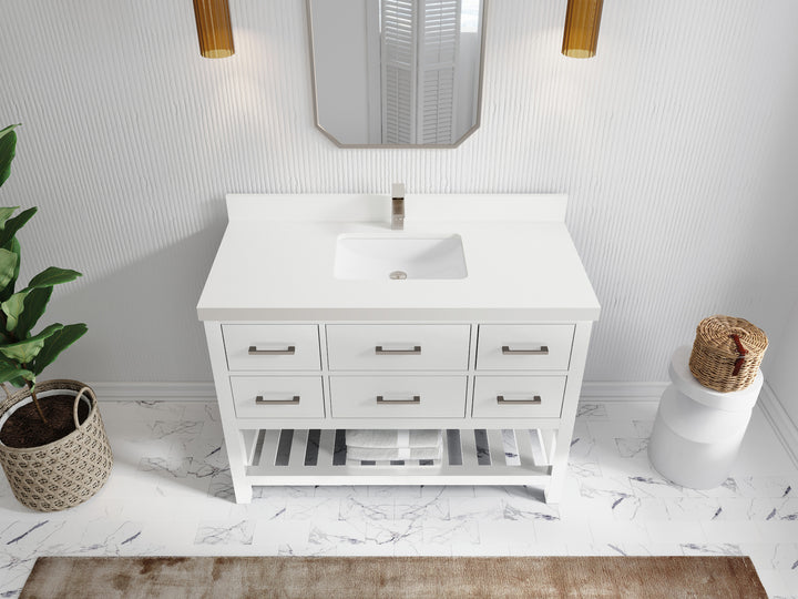 Parker 48 in. W x 22 in. D Single Sink Bathroom Vanity - photo 37