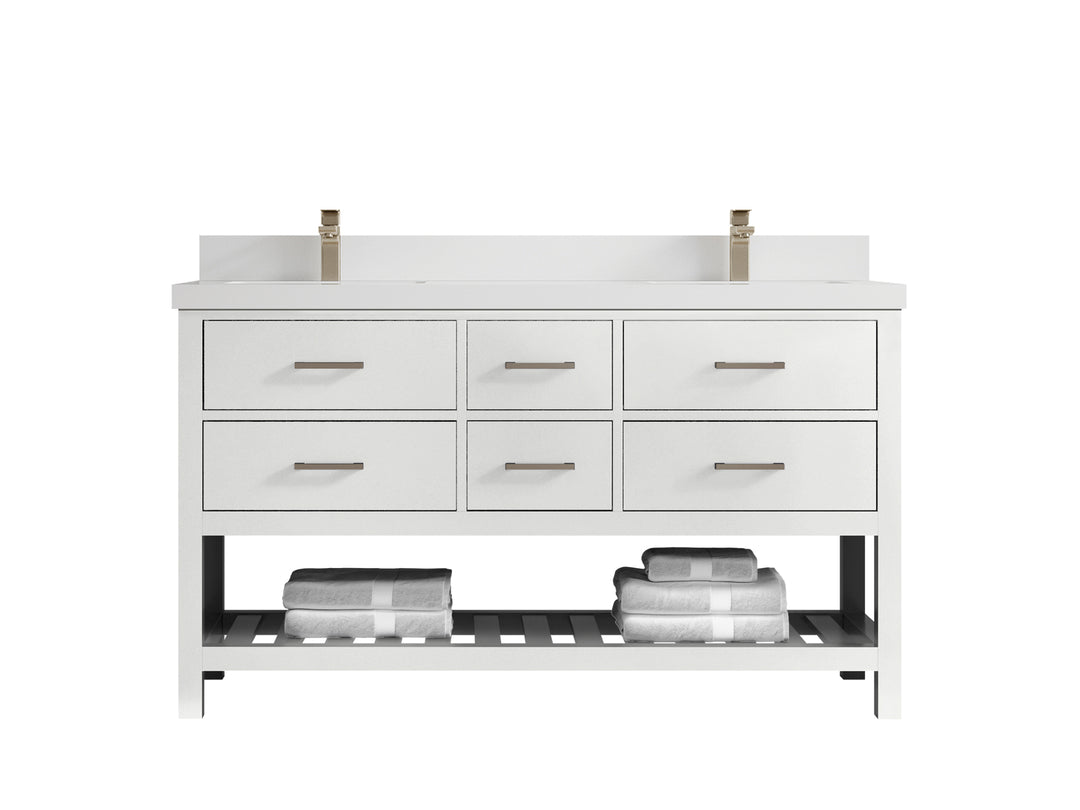 Parker 60 in. W x 22 in. D Double Sink Bathroom Vanity
