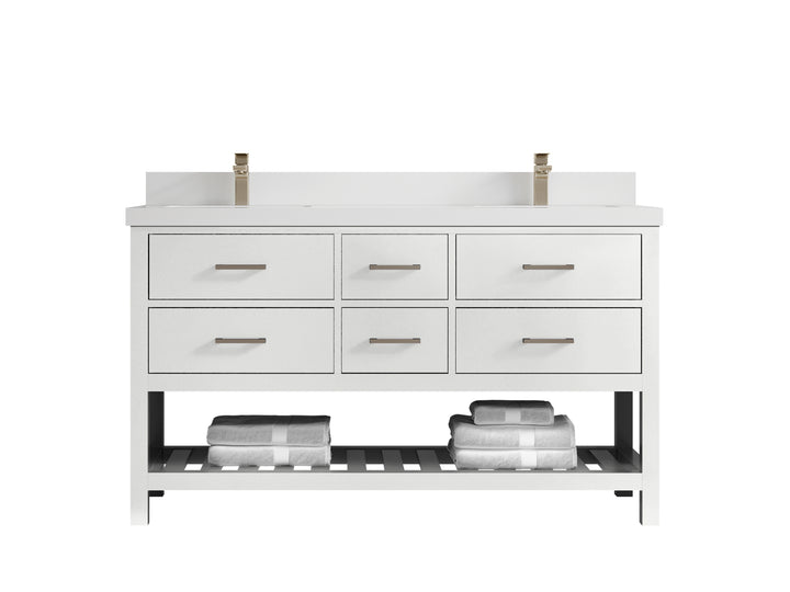 Parker 60 in. W x 22 in. D Double Sink Bathroom Vanity - photo 36