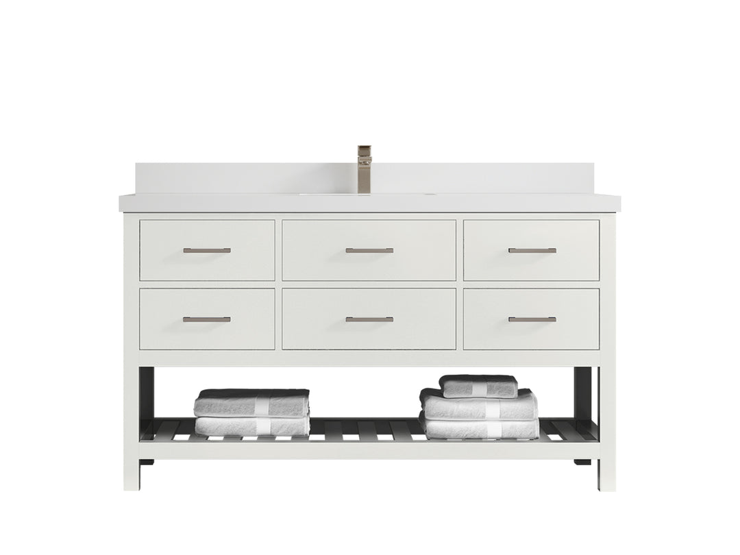 Parker 60 in. W x 22 in. D Single Sink Bathroom Vanity