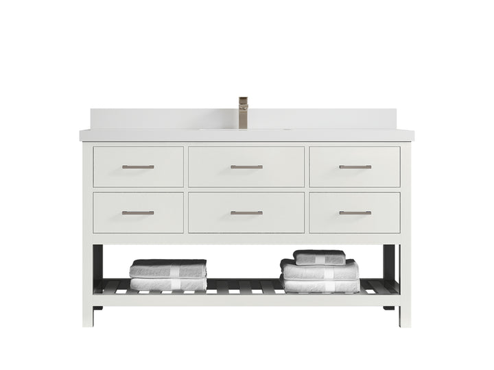 Parker 60 in. W x 22 in. D Single Sink Bathroom Vanity - photo 38
