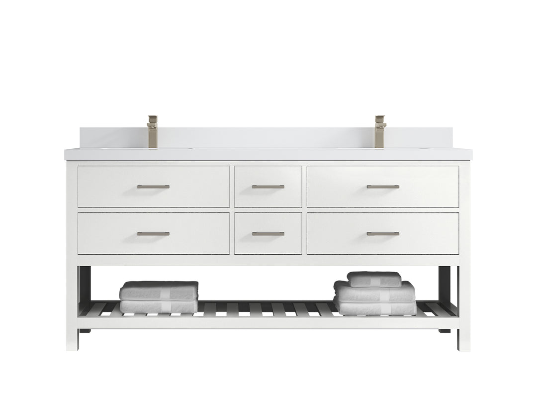 Parker 72 in. W x 22 in. D Double Sink Bathroom Vanity