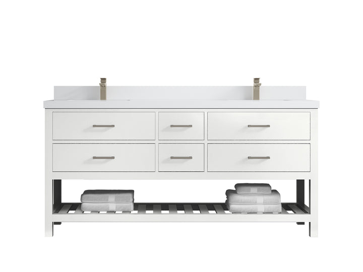 Parker 72 in. W x 22 in. D Double Sink Bathroom Vanity - photo 36