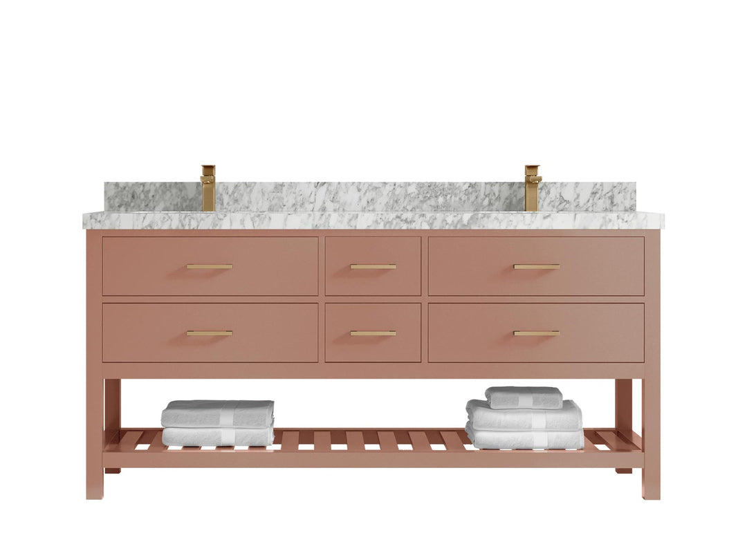 Parker 72 in. W x 22 in. D Double Sink Bathroom Vanity