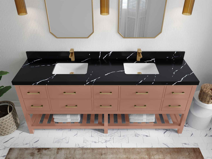Parker 84 in. W x 22 in. D Double Sink Bathroom Vanity - photo 11