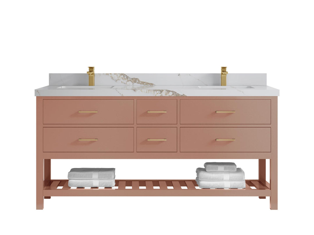 Parker 72 in. W x 22 in. D Double Sink Bathroom Vanity