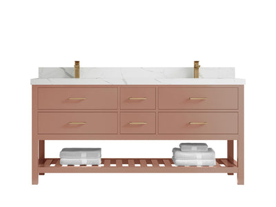 Parker 72 in. W x 22 in. D Double Sink Bathroom Vanity