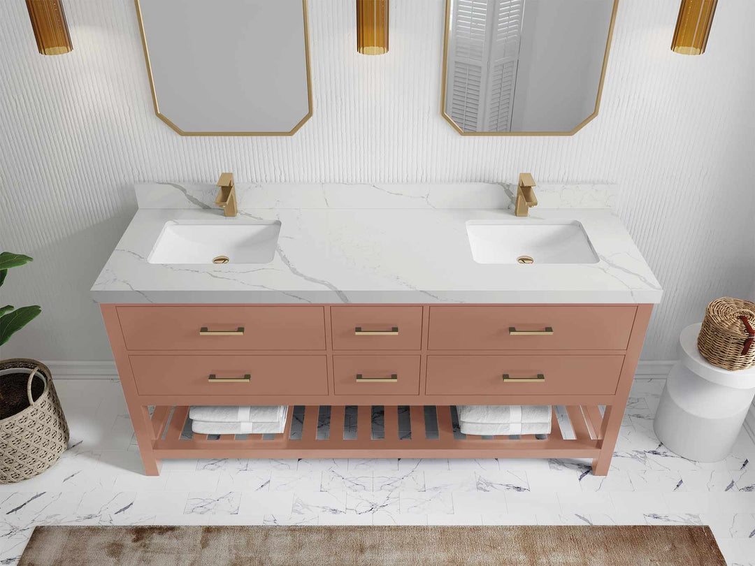 Parker 72 in. W x 22 in. D Double Sink Bathroom Vanity