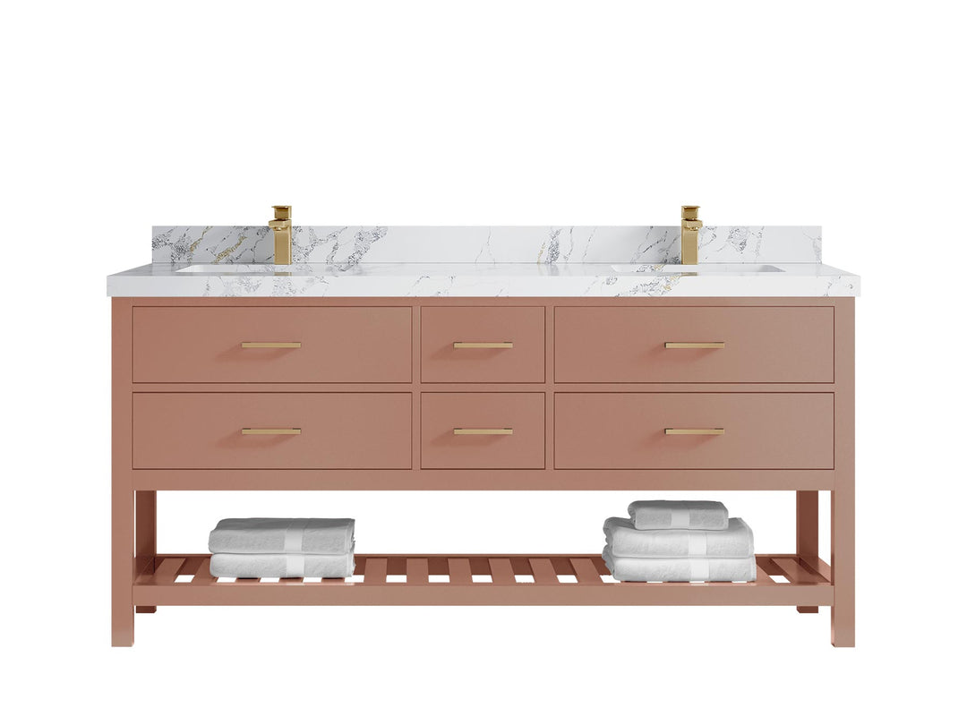 Parker 72 in. W x 22 in. D Double Sink Bathroom Vanity