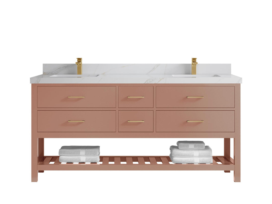 Parker 72 in. W x 22 in. D Double Sink Bathroom Vanity
