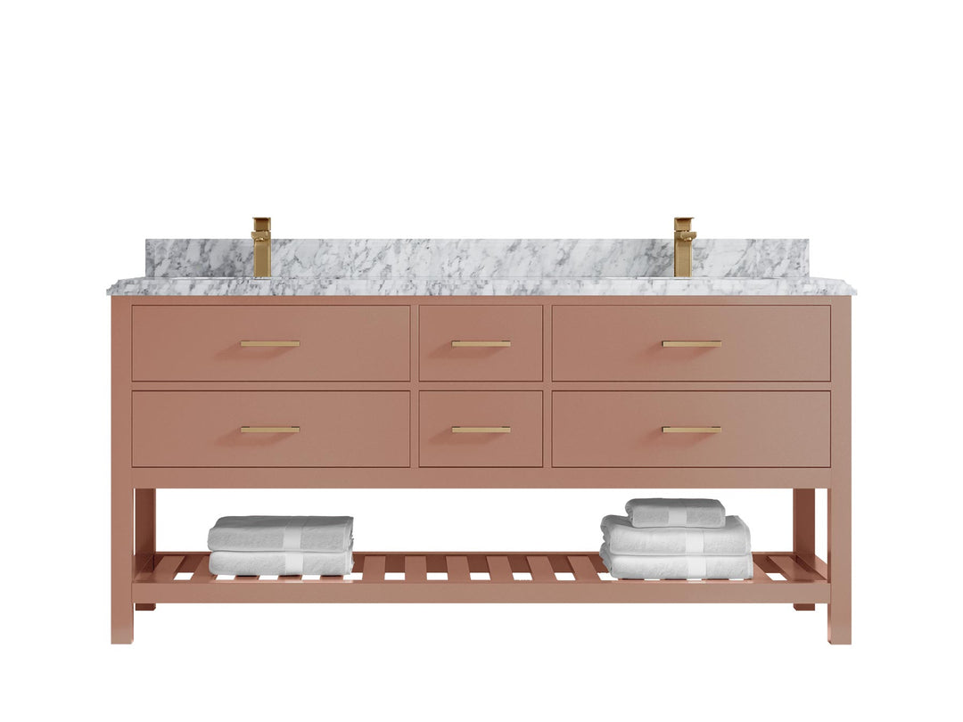 Parker 72 in. W x 22 in. D Double Sink Bathroom Vanity