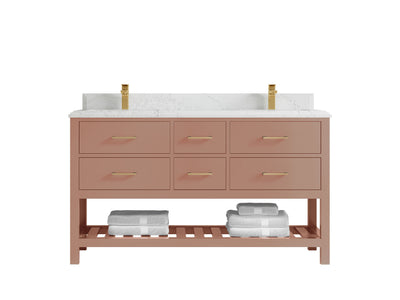 Parker 60 in. W x 22 in. D Double Sink Bathroom Vanity