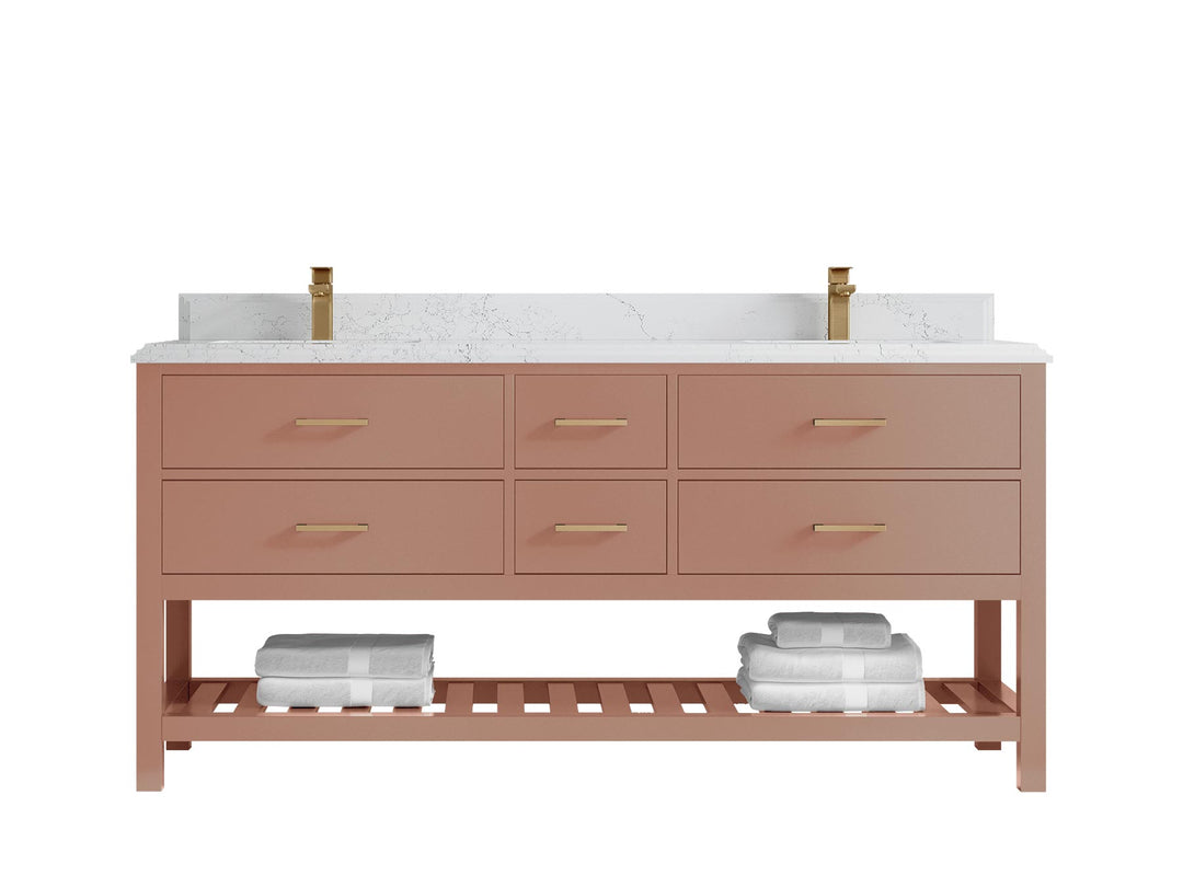 Parker 72 in. W x 22 in. D Double Sink Bathroom Vanity