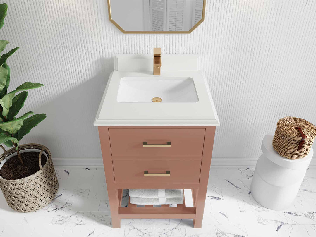 Parker 24 in. W x 22 in. D Single Sink Bathroom Vanity | 
              
                Warm Terracotta
                
                  
             - PRK_WTC_CA_SN_24 - photo №30